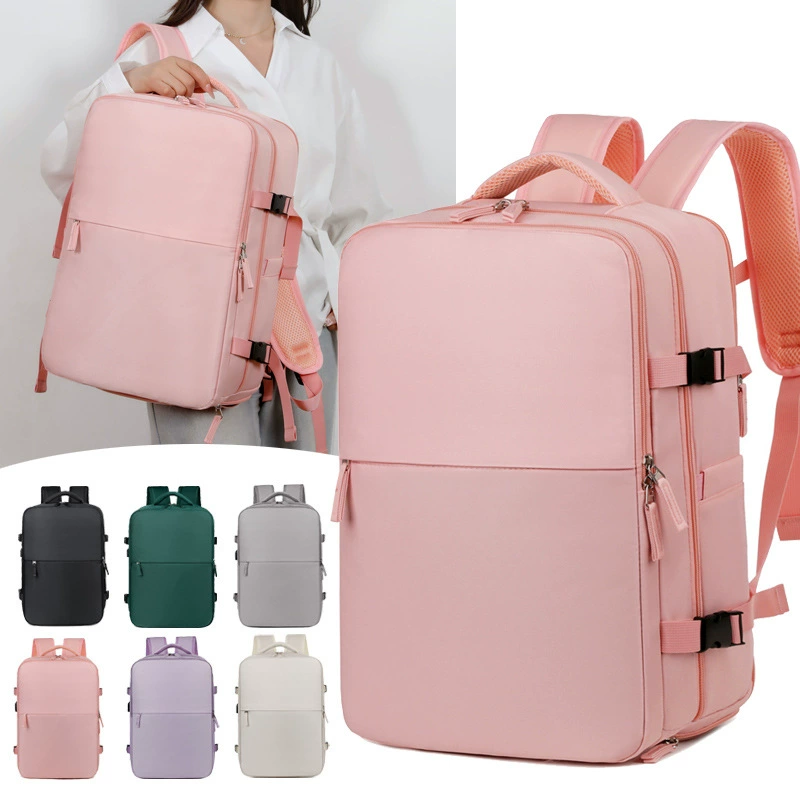 Cross-border large-capacity casual backpack business trip backpack dry and wet separation independent shoe compartment expansion computer backpack