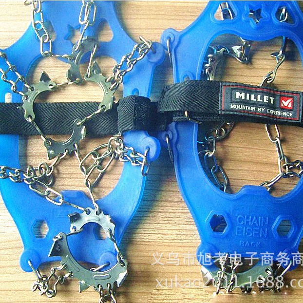 ZS Tactical Enhanced 19-Tooth Chain Stainless Steel Chain Plus TPR Material Mountaineering and Rock Climbing Equipment 8 Teeth - Image 3