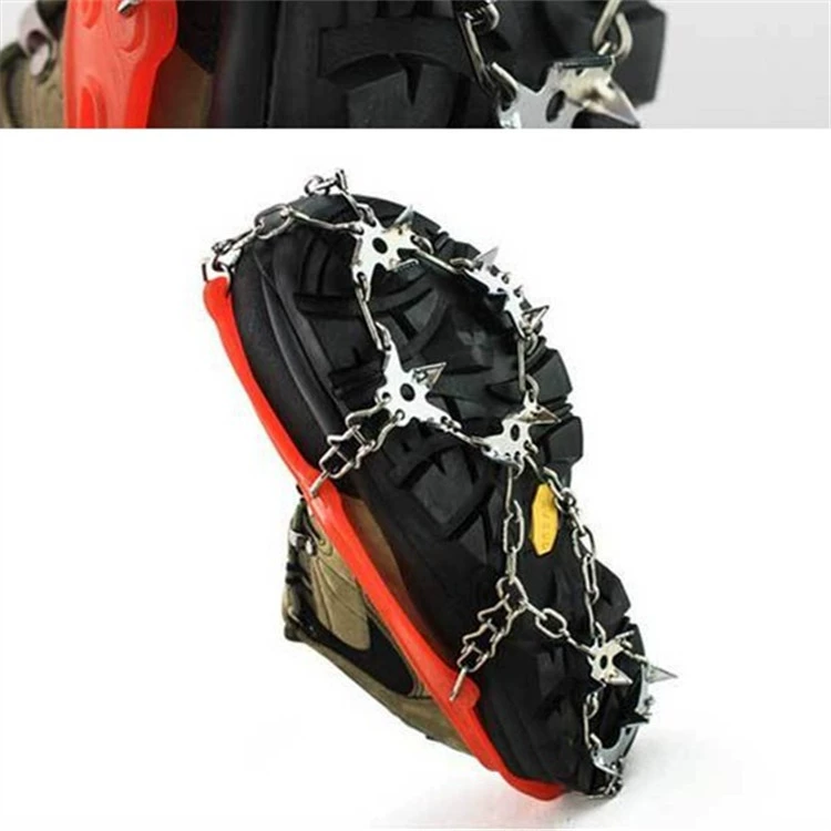 ZS Tactical Enhanced 19-Tooth Chain Stainless Steel Chain Plus TPR Material Mountaineering and Rock Climbing Equipment 8 Teeth - Image 4