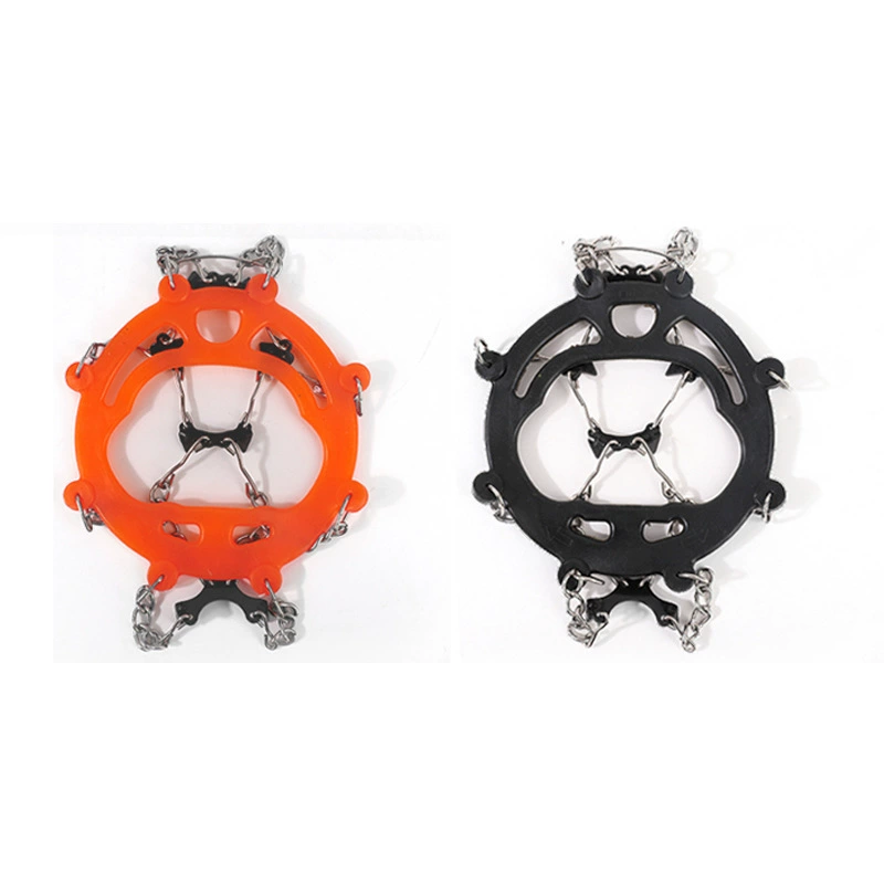 Crampons, outdoor 8-tooth snow non-slip shoe covers, snow claws, mountaineering non-slip shoe spikes, chain shoe covers, eight-tooth ice grippers - Image 3