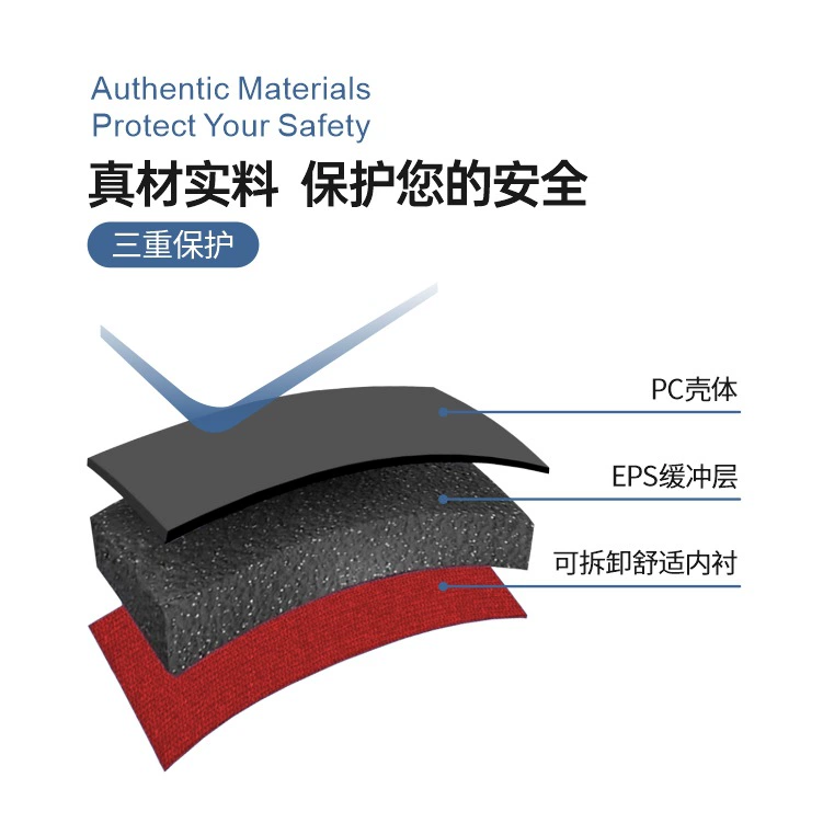 Cycling bicycle helmet Bicycle helmet with goggles One-piece bicycle helmet - Image 2