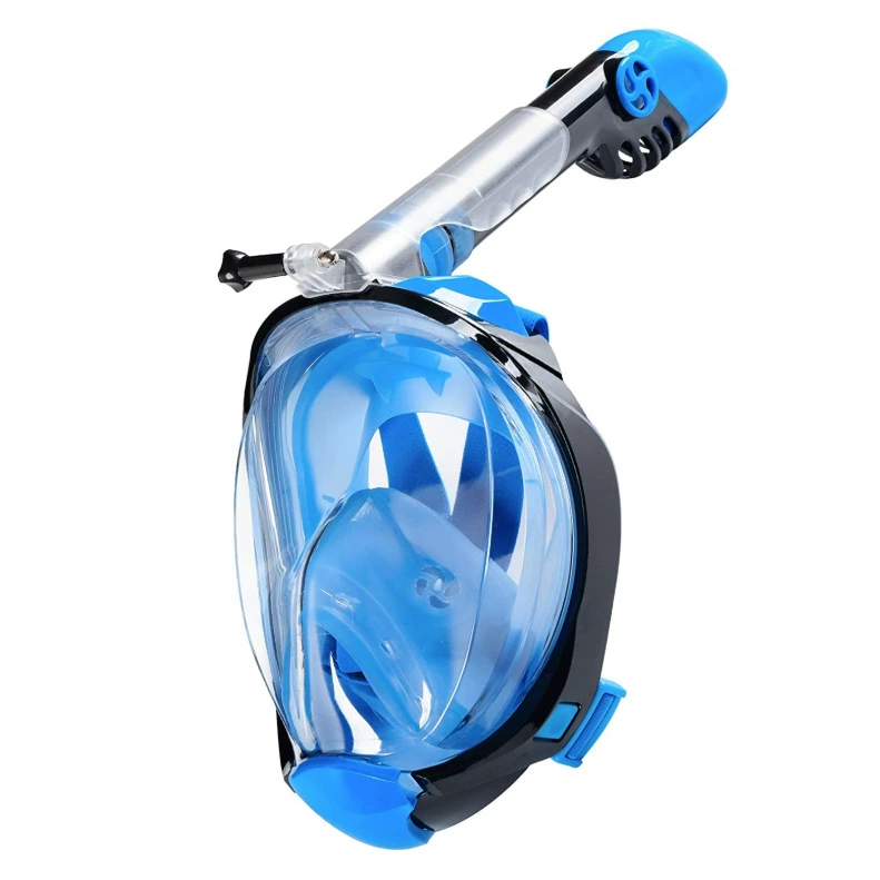 Factory direct selling diving goggles, fully dry snorkel, large frame equipment, silicone full-face mirror, snorkeling three-treasure suit for adults - Image 3