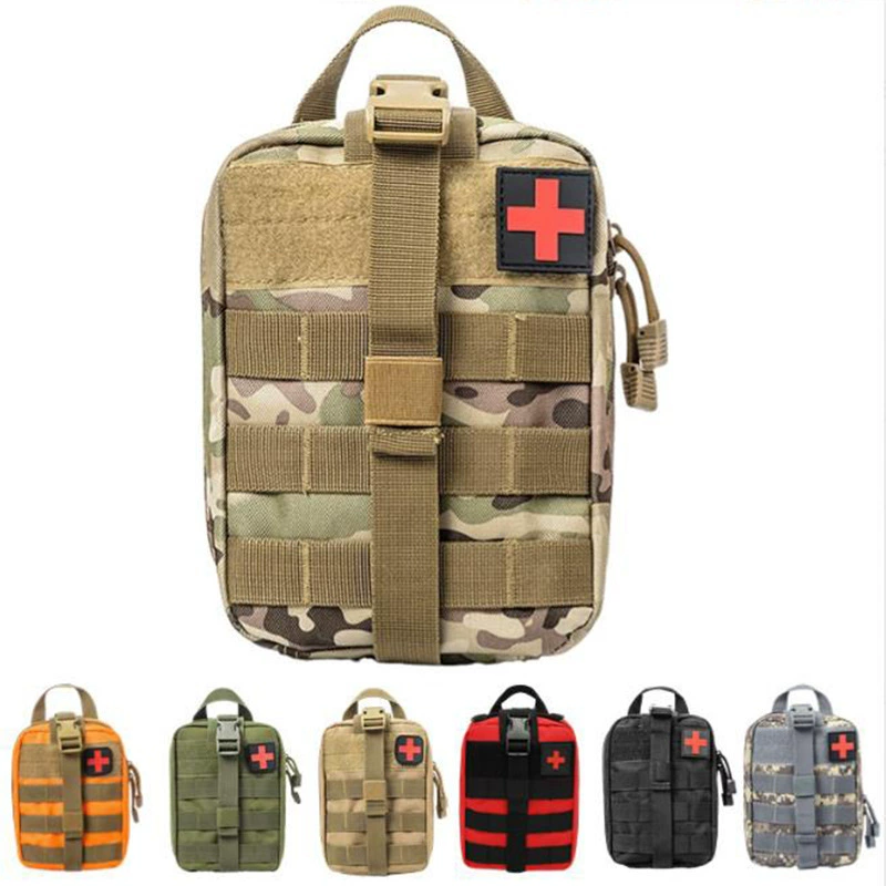 Outdoor tactical multifunctional MOLLE medical kit IFAK medical emergency kit EMT emergency vest accessory bag - Image 2