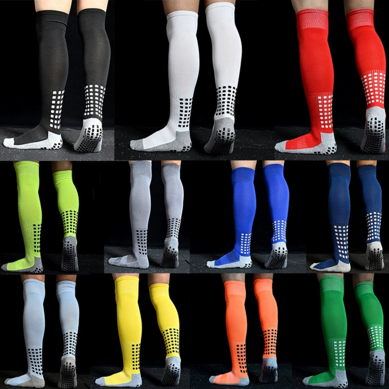 Football socks men’s long socks wholesale over-the-knee anti-slip glue football socks mid-tube professional sports socks Zhuji Socks Industry