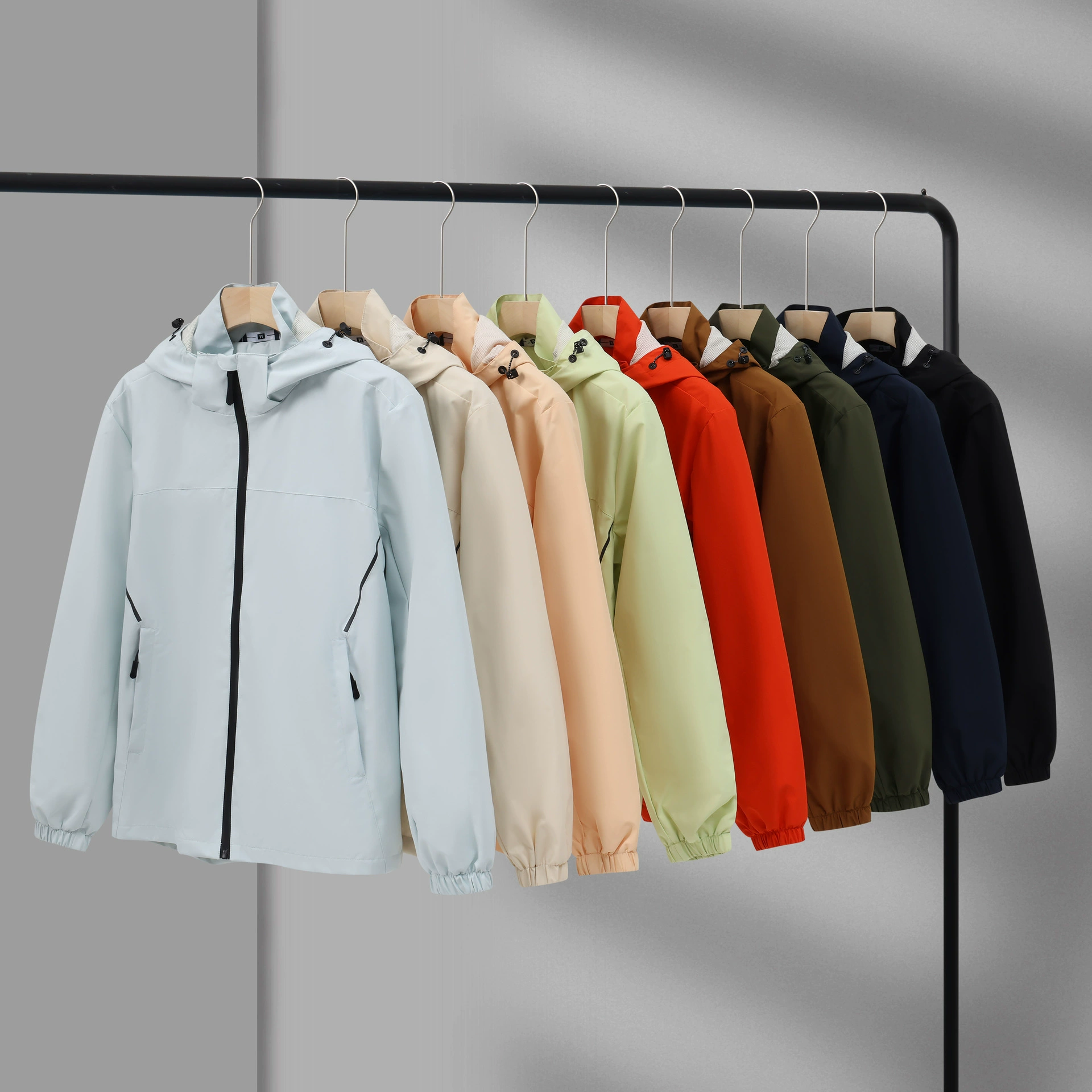 Autumn outdoor jacket for men and women thin travel mountaineering clothing windproof waterproof soft shell three-proof breathable jacket - Image 2