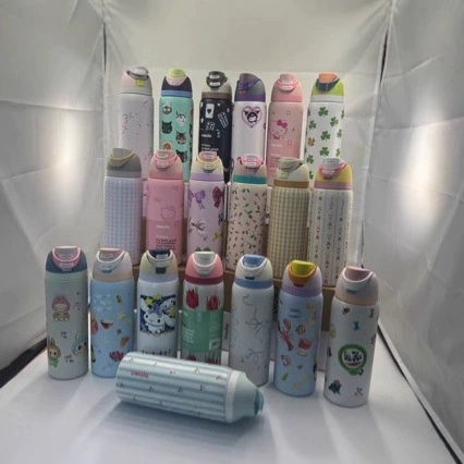 Amazon cross-border owala freesip double drink sports water bottle handle bounce cup 304 stainless steel thermos cup - Image 4