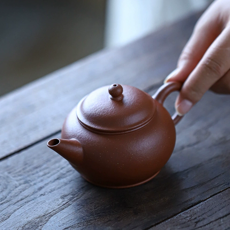 17-year-old store, court direct sales, Yixing purple clay teapot, original ore downhill thin tire horizontal 160cc teapot