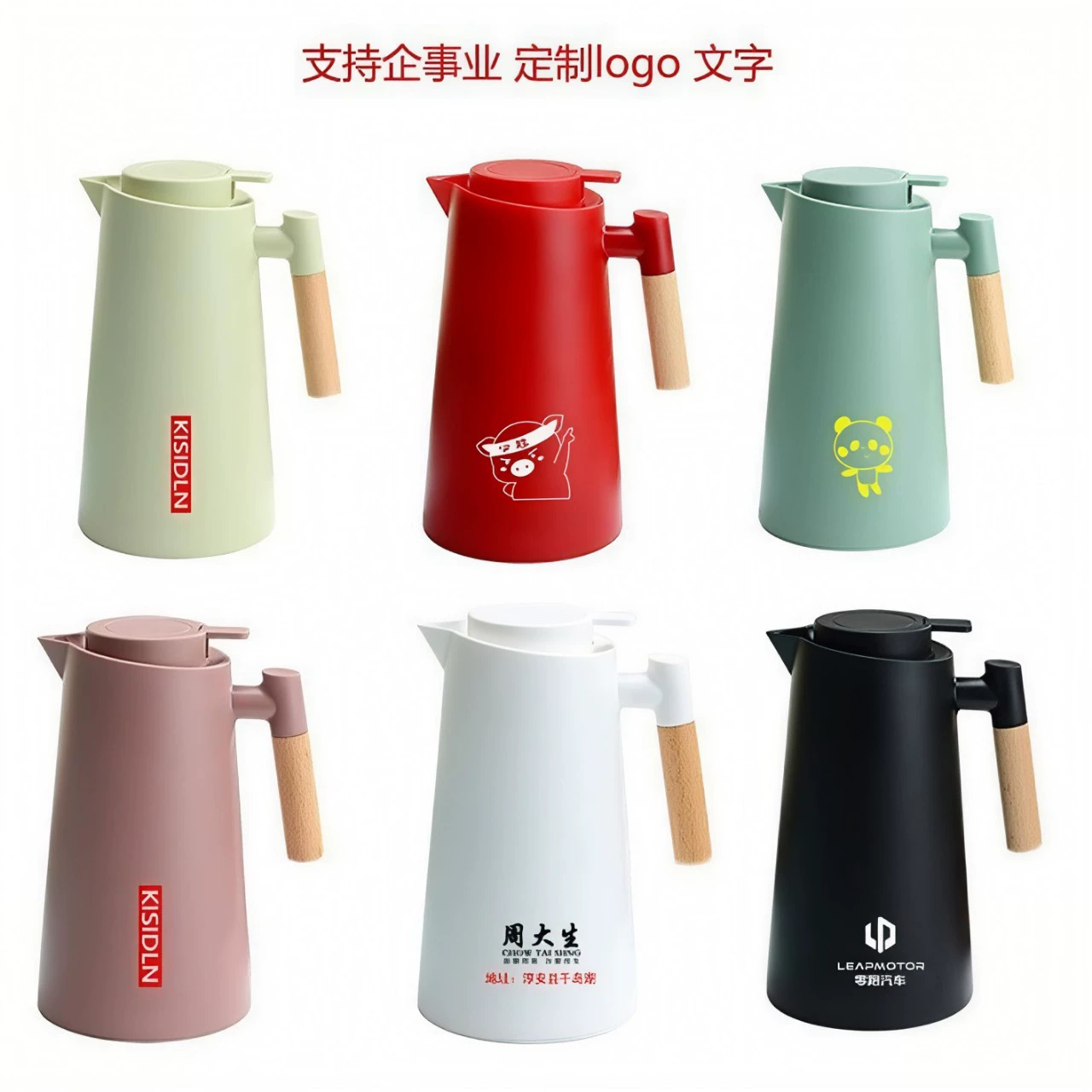 Cross-border large-capacity thermal kettle household press wooden handle glass liner hot water kettle smart thermal kettle wholesale - Image 3
