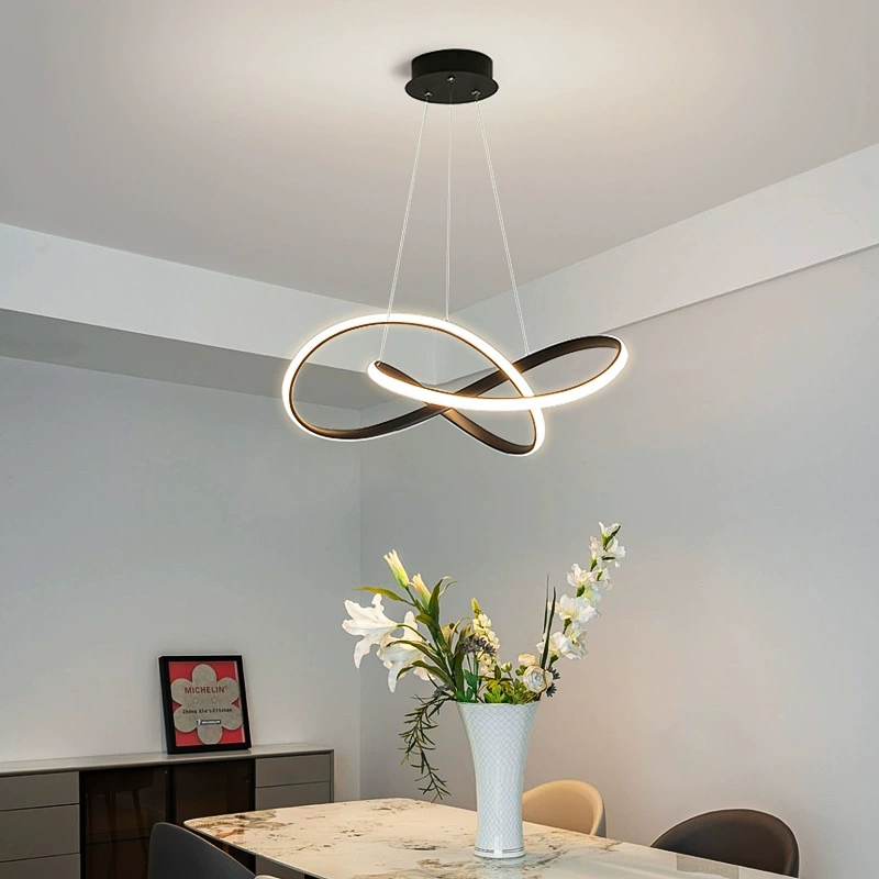 Restaurant chandelier modern minimalist dining room table lamp bar internet celebrity bedroom chandelier 2025 new Zhongshan lamps - Image 2