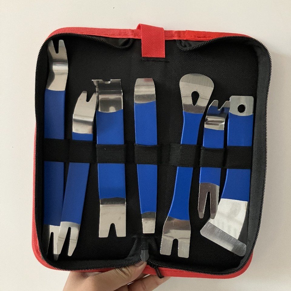 Stainless steel rocker tool car center console navigation audio removal door panel buckle screwdriver disassembly car bumper