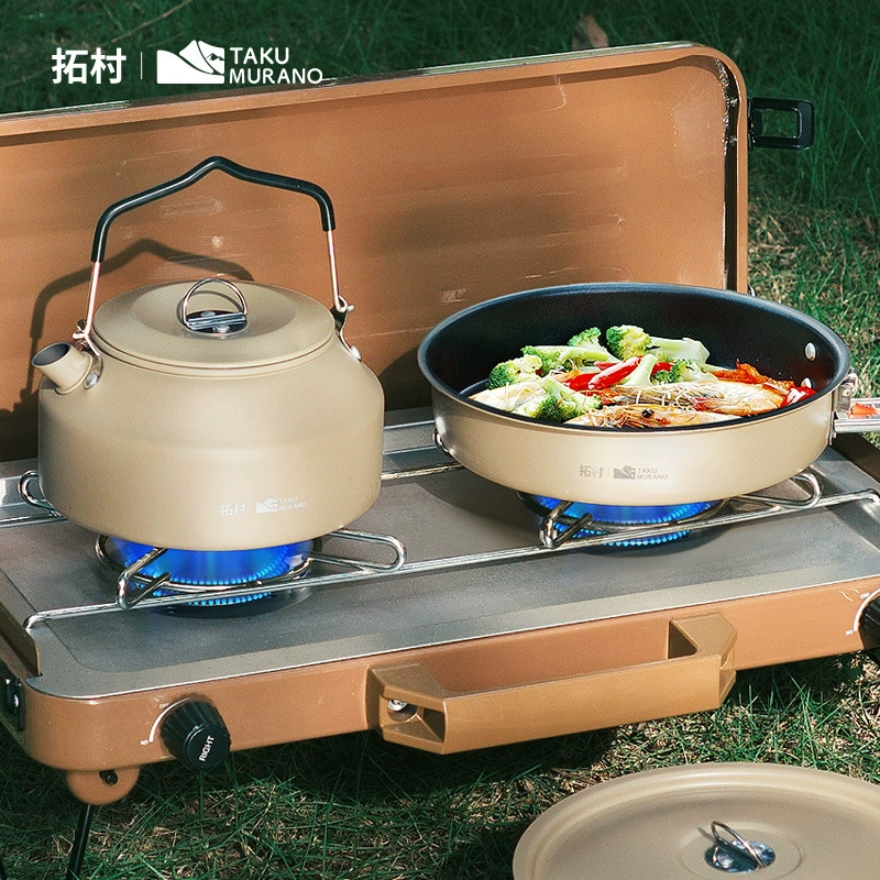 Tuocun outdoor wild companion series pot set outdoor soup pot camping pot camping portable folding set household pot set - Image 3