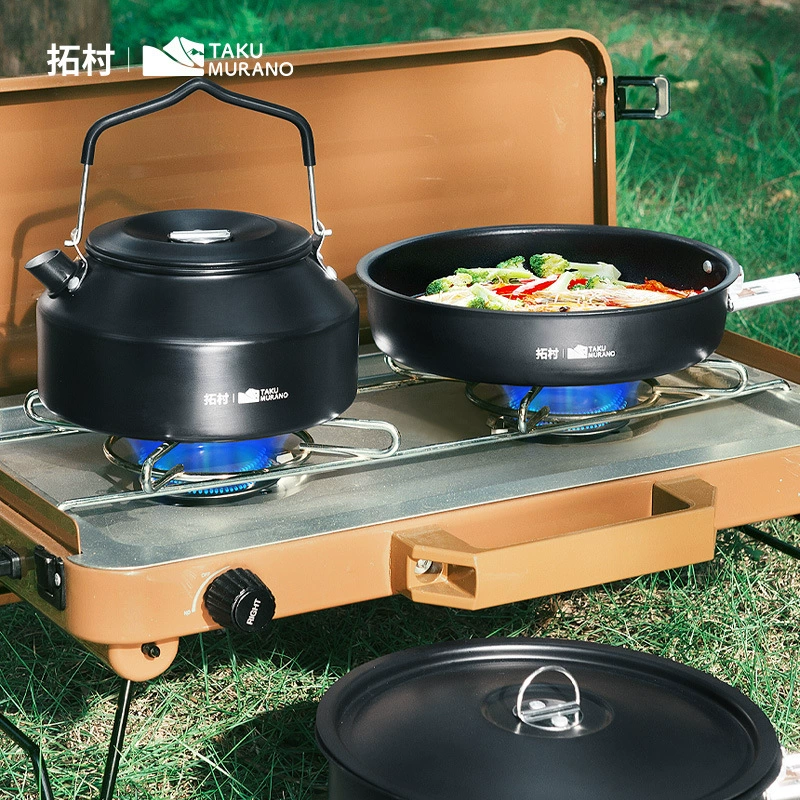 Tuocun outdoor wild companion series pot set outdoor soup pot camping pot camping portable folding set household pot set - Image 4