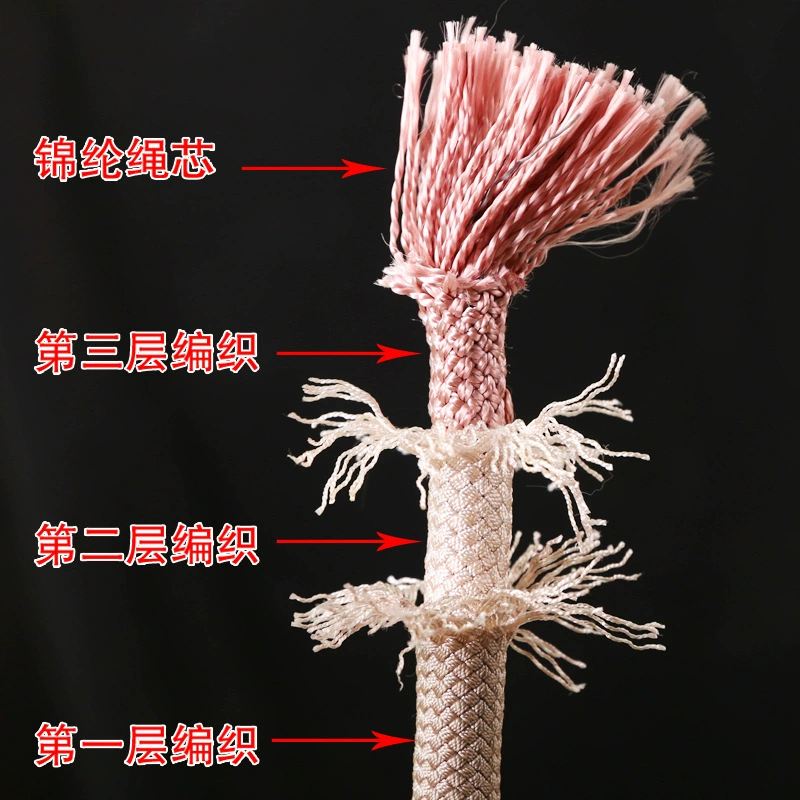 Customized safety rope for high-altitude work, outdoor mountaineering rope, rock climbing rope, static rope, nylon construction work speed-drop rope