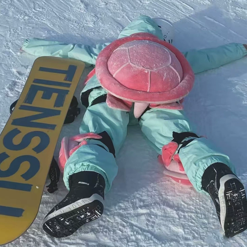 Ski protective gear turtle suit green anti-fall butt pad veneer equipment full set of knee pads women’s trendy ski equipment