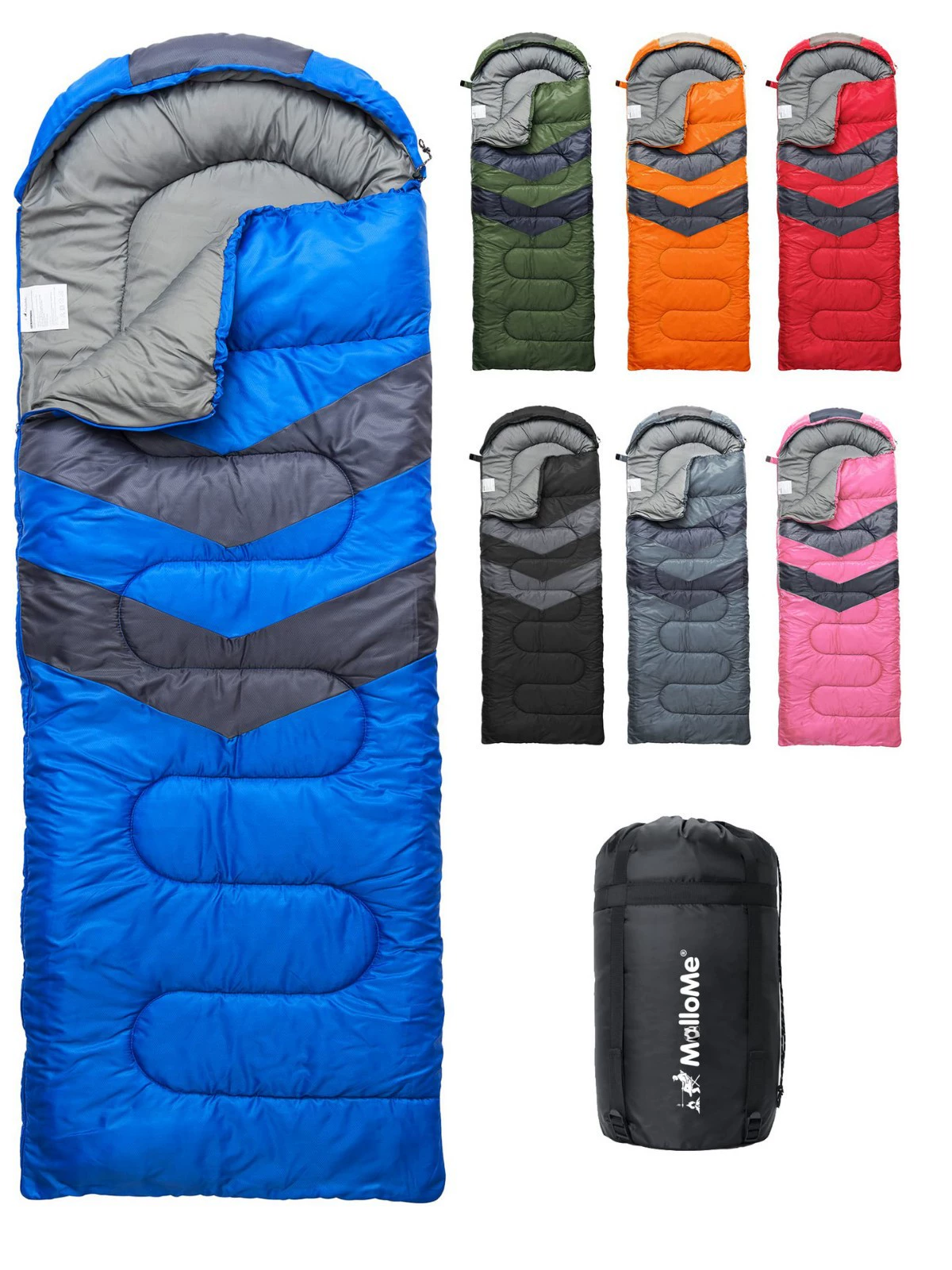 Cross-border new product autumn and winter outdoor envelope style hooded sleeping bag camping supplies hollow cotton sleeping bag lunch nap sleeping bag TEMU