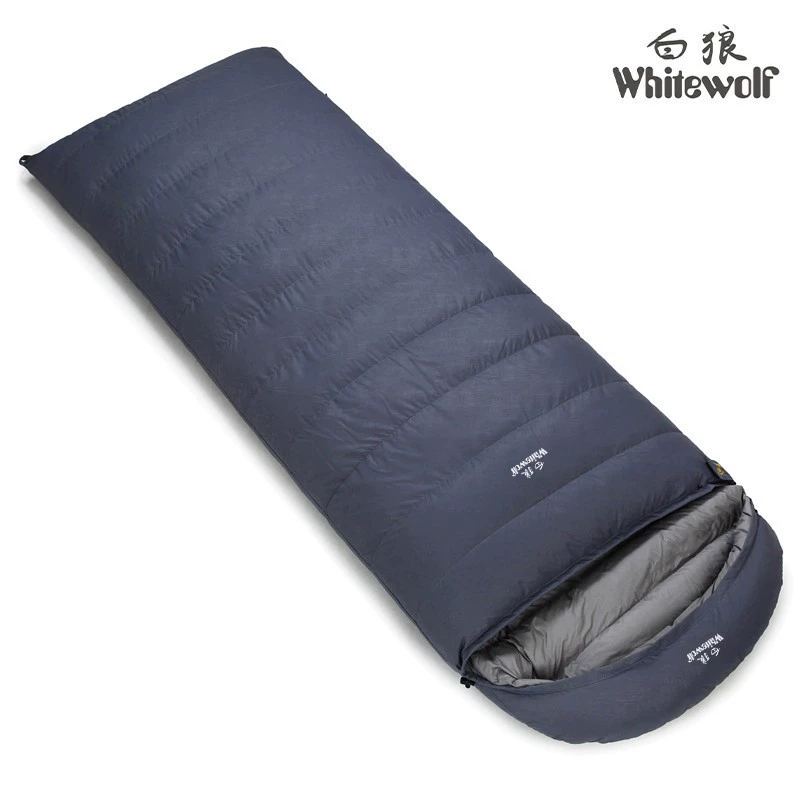 Down sleeping bag tent manufacturer supplies outdoor camping camping envelope type ultra-light white duck down dropshipping