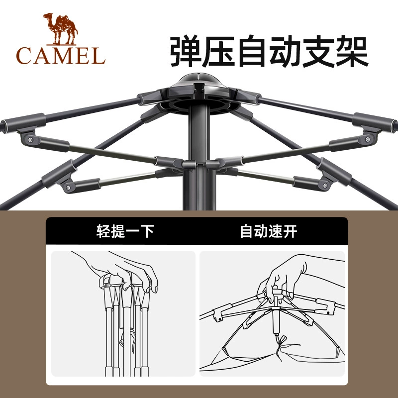 Camel Mountain House Tent Outdoor Canopy Portable Folding Automatic Windproof and Sunproof Tent New Camping Equipment Wholesale - Image 3