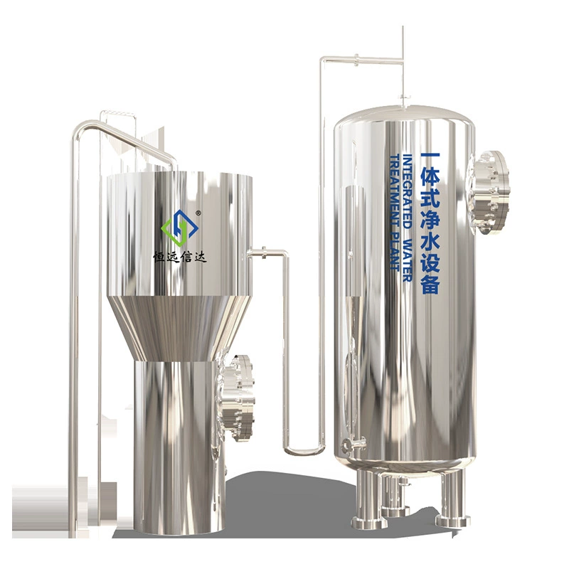 Integrated water purification equipment river water gravity valveless filter stainless steel large water purifier rural water plant - Image 2